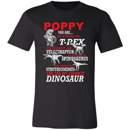 Poppy You Are My Favorite Dinosaur T-Shirt Black