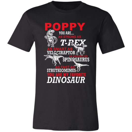 Poppy You Are My Favorite Dinosaur T-Shirt Black