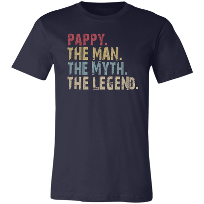 Pappy The Man The Myth The Legend T-Shirt Navy