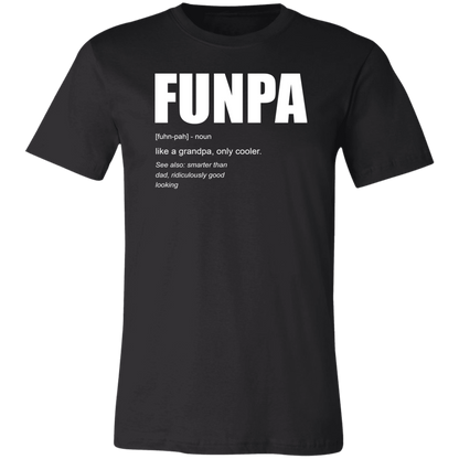 Grandparent Gift, Grandpa Gift, Grandpa Shirt, Grandfather Gift, Father's Day Gift, FUNPA Black