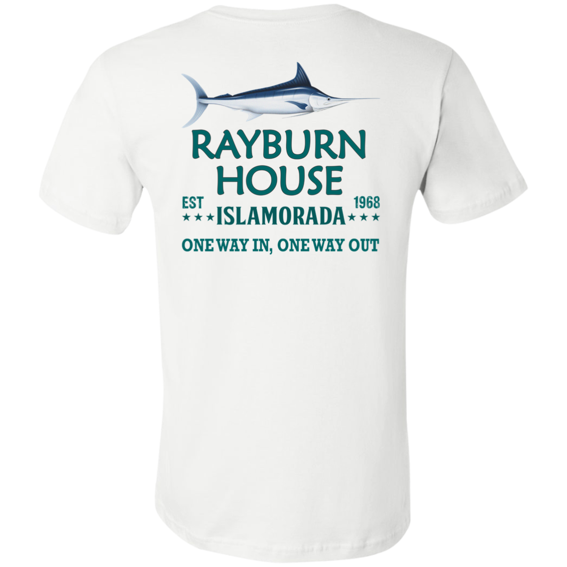 Rayburn House EST 1968 T-Shirt Islamorada Florida Bloodline