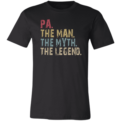 PA The Man The Myth The Legend T-Shirt Black