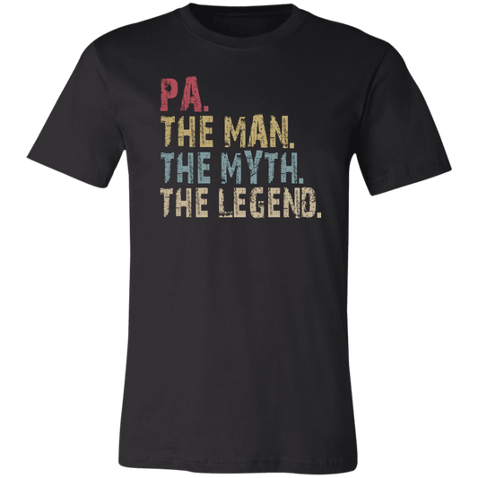 PA The Man The Myth The Legend T-Shirt Black
