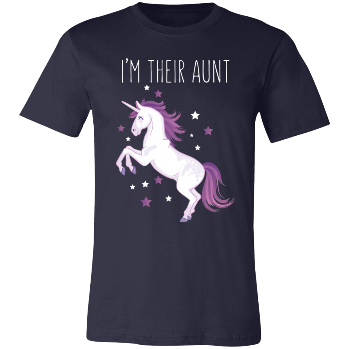 I’m Their Aunt Unicorn T-Shirt Navy