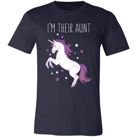 Image of I’m Their Aunt Unicorn T-Shirt - Love Family & Home