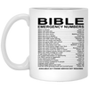 Bible Emergency Numbers Mug 11oz