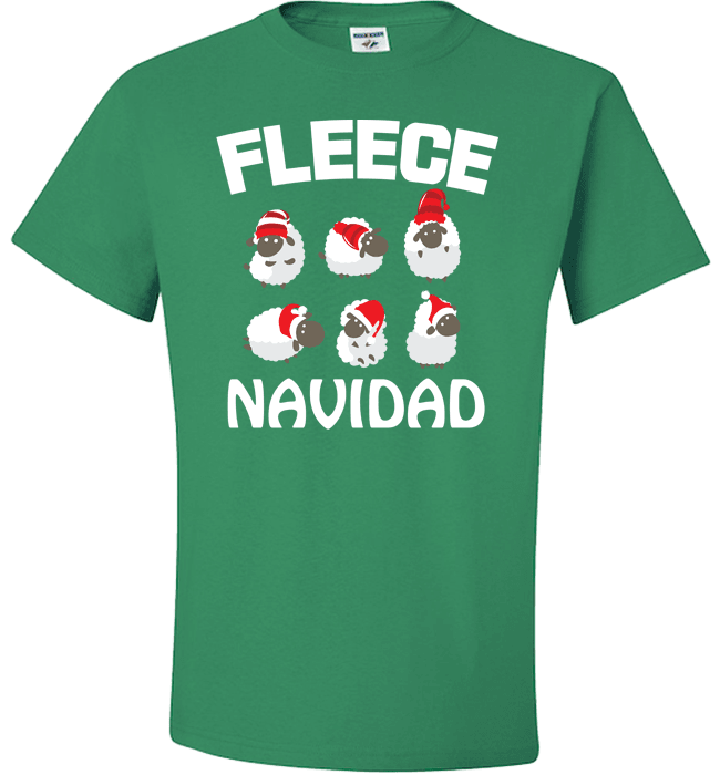 Fleece Navidad Standard Fit T Green