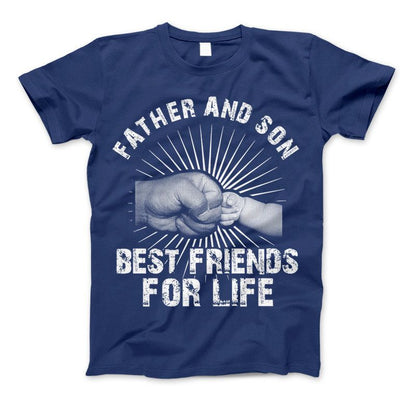 Father And Son Best Friends For Life T-Shirt & Apparel Father's Day Gift Standard T Royal