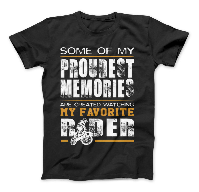 Watching My Favorite Rider T-Shirt For Dirt Bike Parents Black Standard T