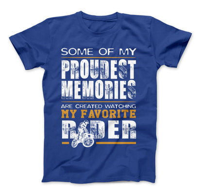 Watching My Favorite Rider T-Shirt For Dirt Bike Parents Royal Standard T