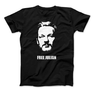 Free Julian Assange Print Wikileaks T-Shirt Political - Love Family & Home