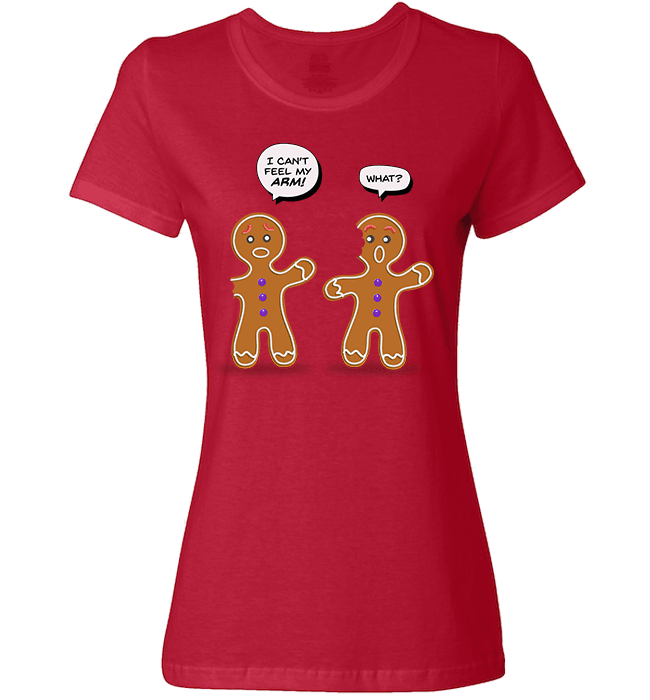 Gingermen Ladies T Red
