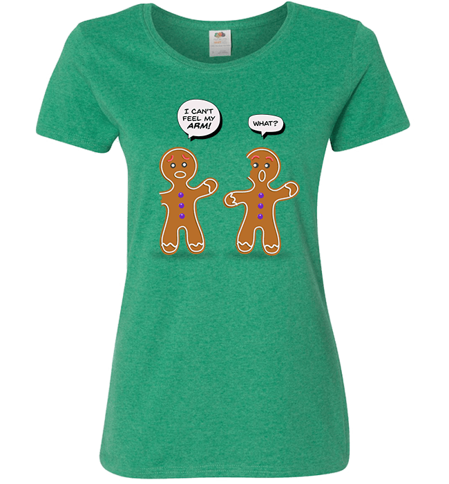 Gingermen Ladies T Green
