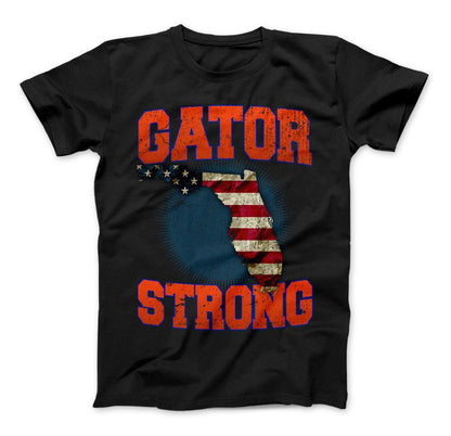 Gator Strong Florida Limited Edition Print T-Shirt & Apparel Standard T Black