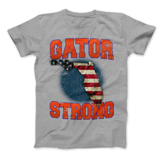 Gator Strong Florida Limited Edition Print T-Shirt & Apparel Standard T Grey