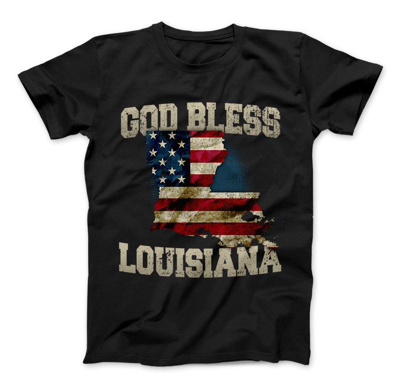 God Bless Louisiana Limited Edition Print T-Shirt & Apparel