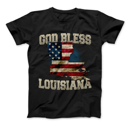 God Bless Louisiana Limited Edition Print T-Shirt & Apparel