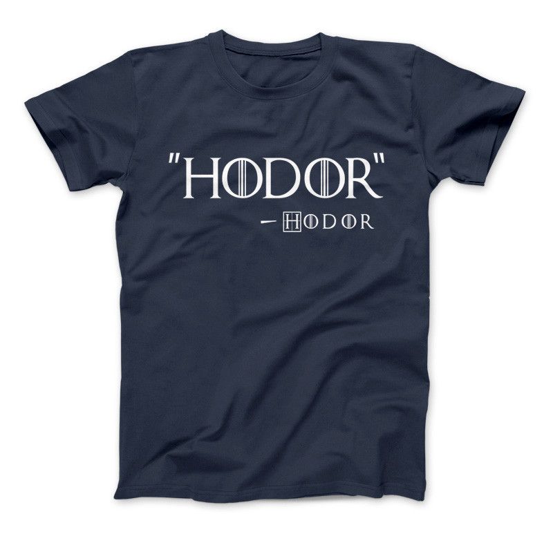 Hodor by Hodor T-Shirt Inspired By Game Of Thrones Navy Standard T