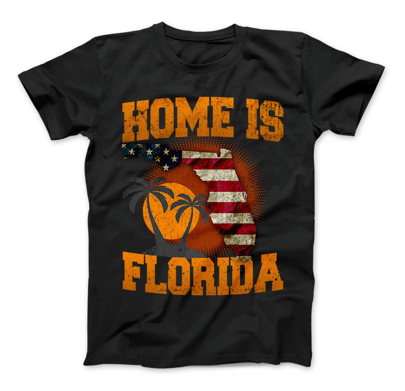 Home Is Florida T-shirt, Florida Shirt Standard T Black