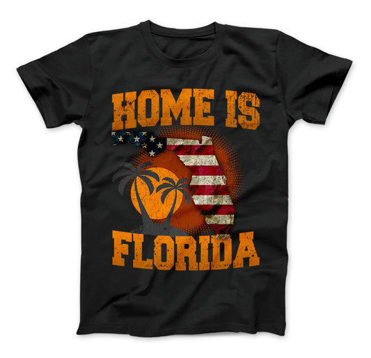Home Is Florida T-shirt, Florida Shirt Standard T Black