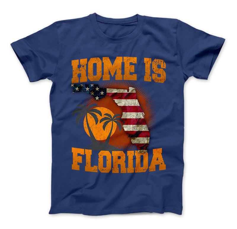 Home Is Florida T-shirt, Florida Shirt Standard T Royal