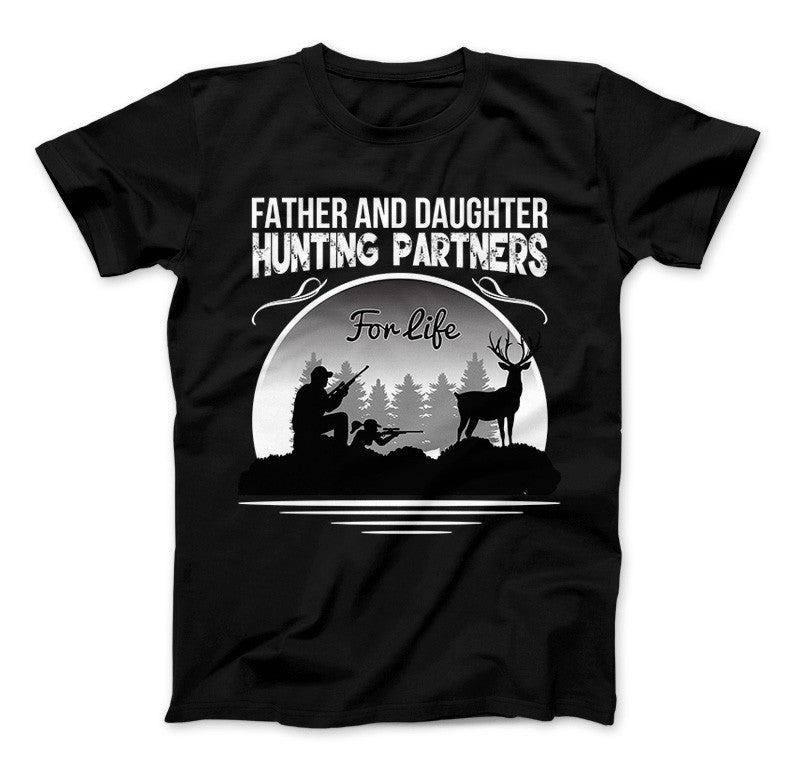 Father And Daughter Hunting Partners For Life T-Shirt Standard T Black