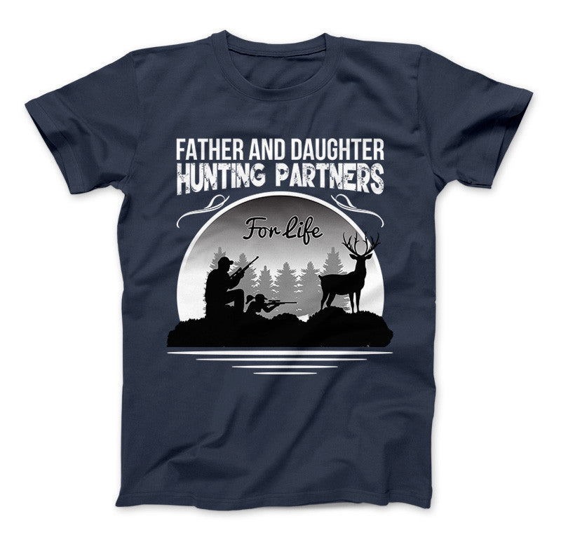 Father And Daughter Hunting Partners For Life T-Shirt Standard T Navy