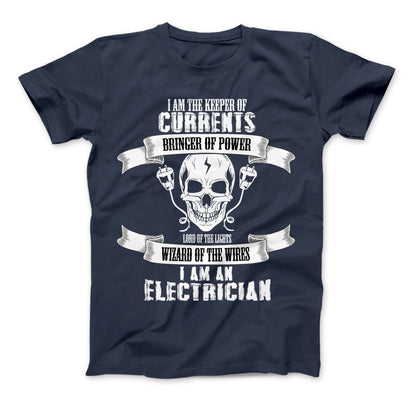 I Am An Electrician T-Shirt Standard T Navy