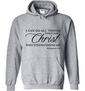 I CAN DO ALL THINGS THROUGH CHRIST PHILIPPIANS 4:13 T-Shirt and Apparel - Love Family & Home