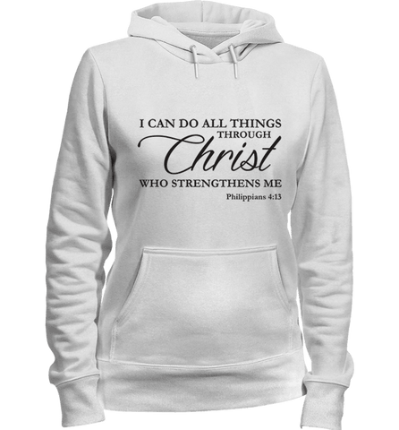 Image of I CAN DO ALL THINGS THROUGH CHRIST PHILIPPIANS 4:13 T-Shirt and Apparel - Love Family & Home