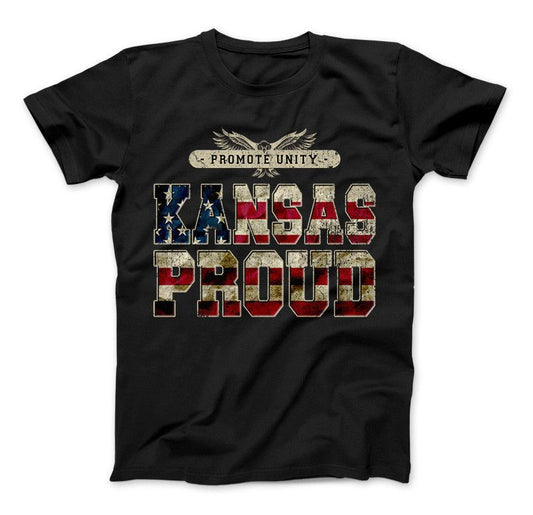 Kansas Proud Promote Unity Limited Edition Print T-Shirt & Apparel Standard T Black
