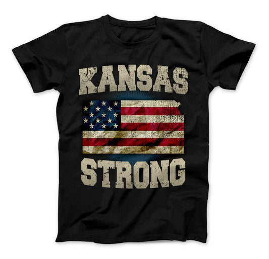 Kansas Strong Limited Edition Print T-Shirt & Apparel Standard T Black