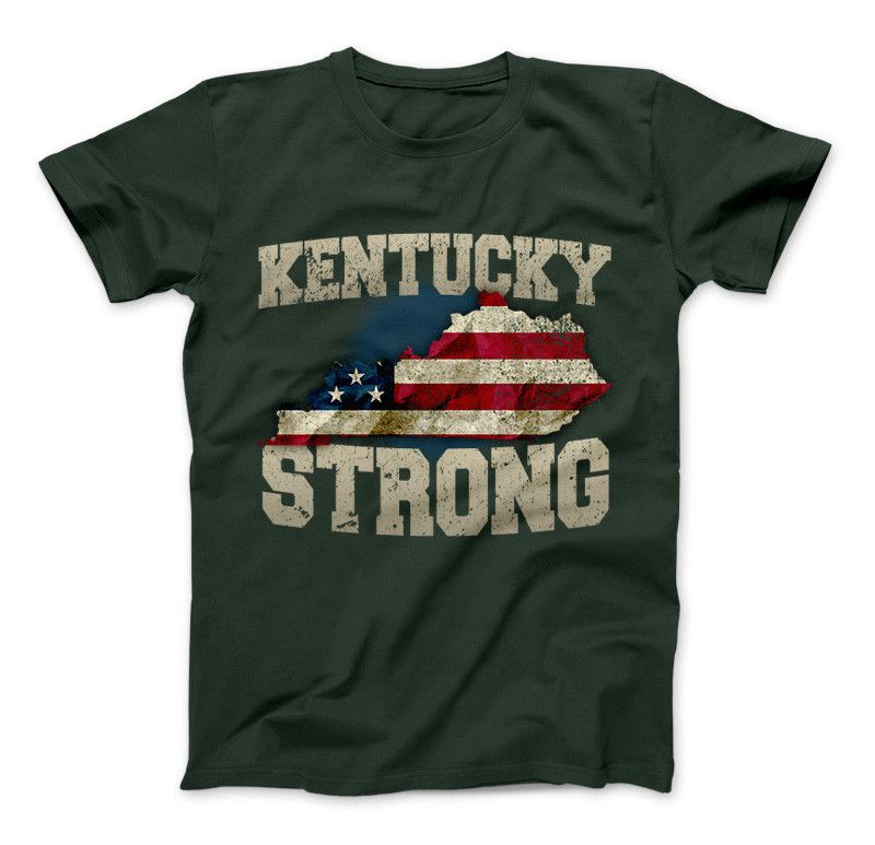 Kentucky Strong State T-Shirt Standard T Forest Green