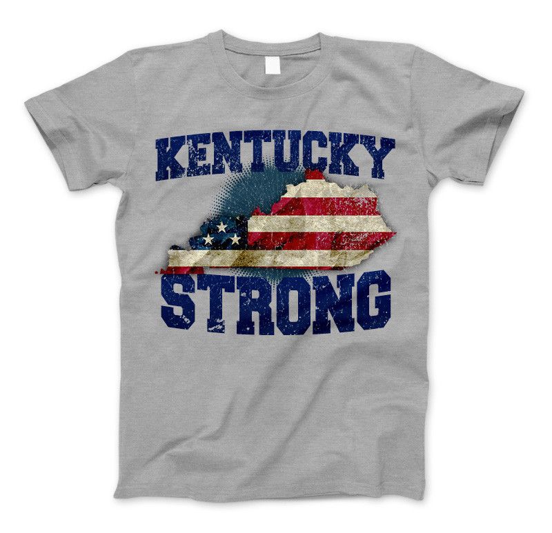 Kentucky Strong State T-Shirt Standard T Heather Gray