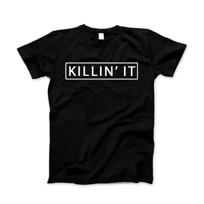Killin' It Shirt Trendy T-shirt Cute Swag Hipster Dope Tee Black Standard T