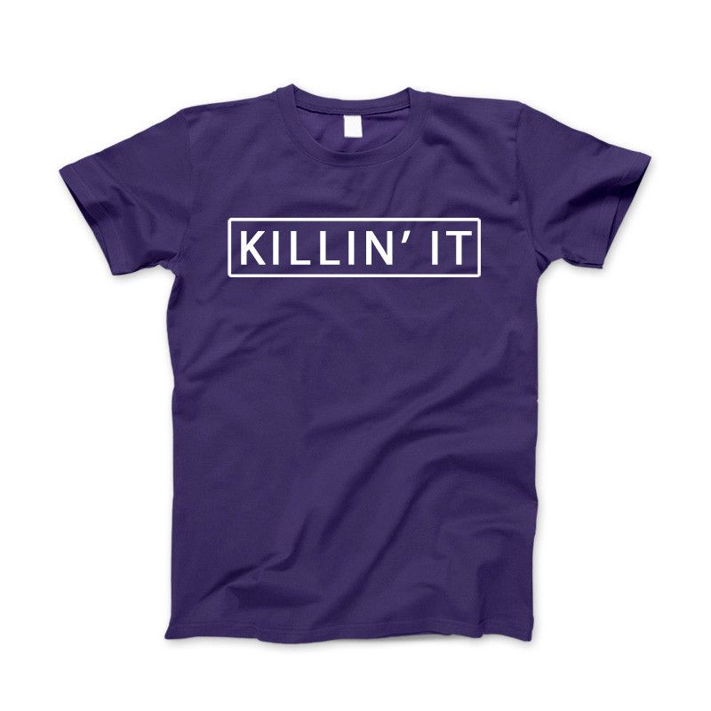 Killin' It Shirt Trendy T-shirt Cute Swag Hipster Dope Tee Purple Standard T