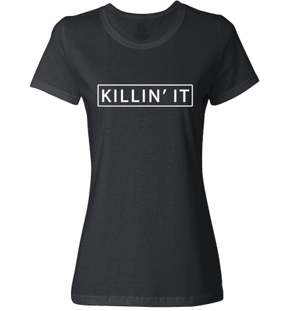 Killin' It Shirt Trendy T-shirt Cute Swag Hipster Dope Tee Black Ladies T