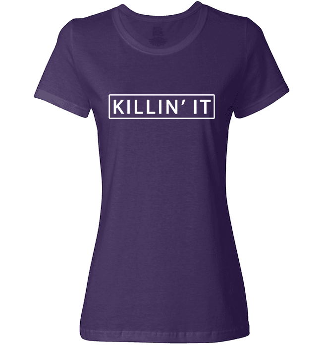 Killin' It Shirt Trendy T-shirt Cute Swag Hipster Dope Tee Purple Ladies T