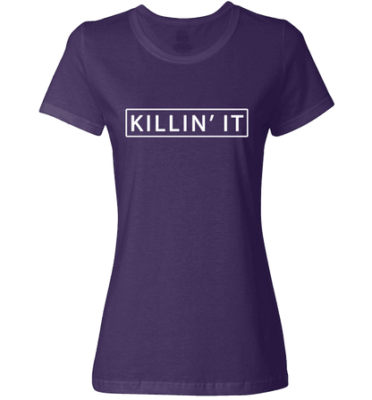 Killin' It Shirt Trendy T-shirt Cute Swag Hipster Dope Tee Purple Ladies T