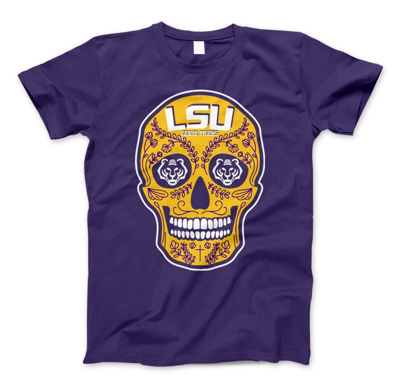 Tigers Skull Limited Edition Print T-Shirt & Apparel Standard T Purple