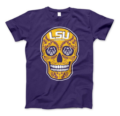 Tigers Skull Limited Edition Print T-Shirt & Apparel Standard T Purple