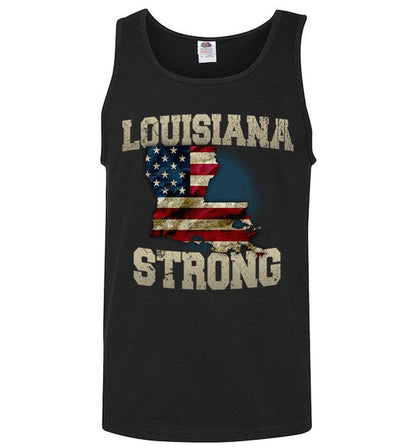 Louisiana Strong Limited Edition Print T-Shirt & Apparel Unisex Tank Top Black