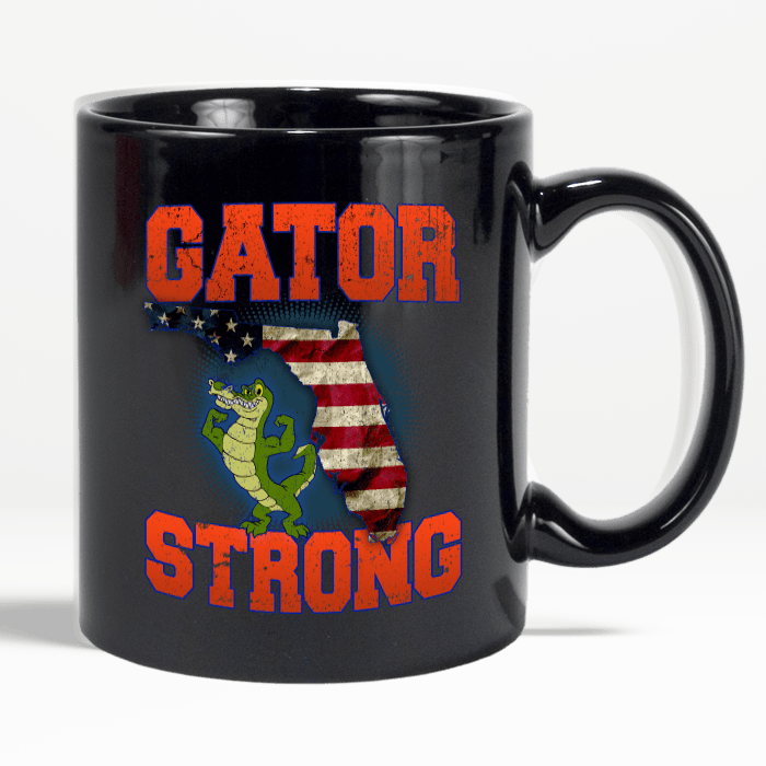 Gator Strong Florida Special Gator Limited Edition Print Collectible Coffee Mug Black 11oz