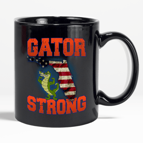 Image of Gator Strong Florida Special Gator Limited Edition Print Collectible Coffee Mug - Love Family & Home