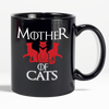 Mother Of Cats Collectible Coffee 11 oz Black Mug For Cat Lovers - Love Family & Home