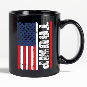 Trump American Flag Limited Edition Print Coffee Mug - Love Family & Home