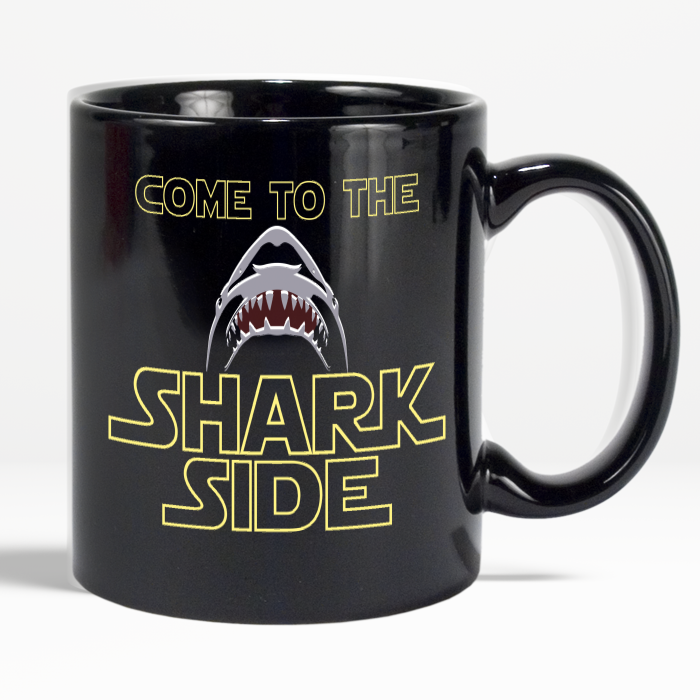 Shark Mug Come To The Shark Side Coffee Mug For Shark Lovers Black