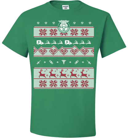 Nurse Christmas Standard Fit T Green