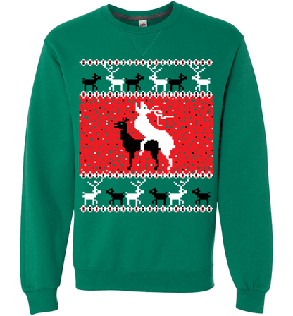 Oh Deer Long Sleeve Crewneck Green