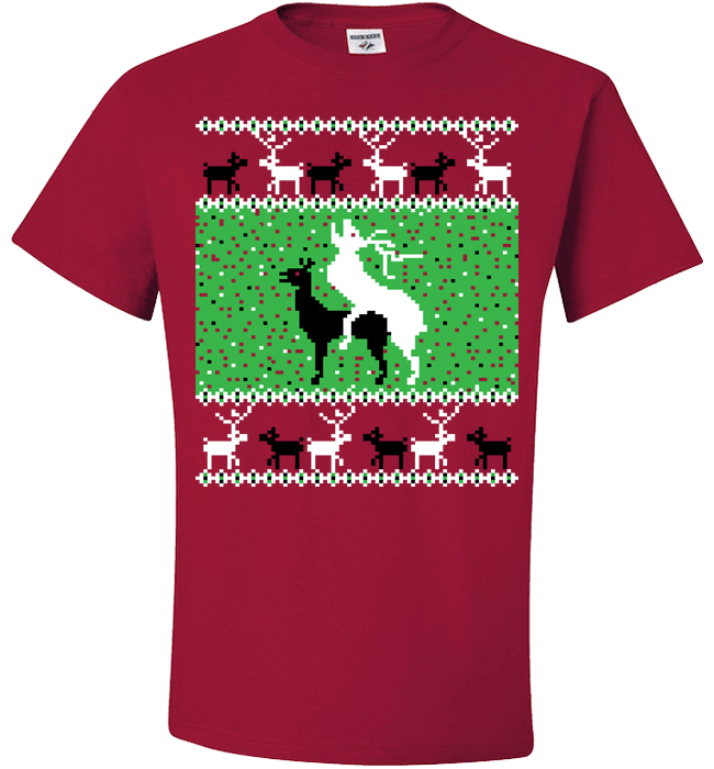 Oh Deer Standard Fit T Red